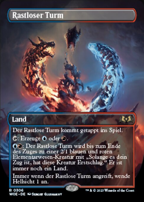 Rastloser Turm XWOE-306 Rare Excellent Deutsch