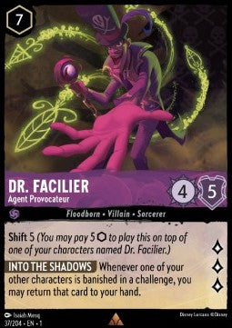 Dr. Facilier - Agent Provocateur 1TFC-37 Rare Near Mint Englisch