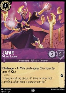 Dschafar - Hinterhältiger Hexer 1TFC-45 Common Boosterfrisch Deutsch Foil