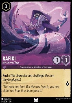 Rafiki - Geheimnisvoller Weiser 1TFC-54 Uncommon Boosterfrisch Deutsch
