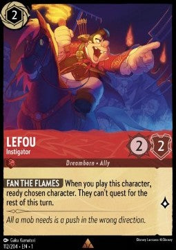 Le Fou - Anstifter 1TFC-112 Rare Boosterfrisch Deutsch Foil