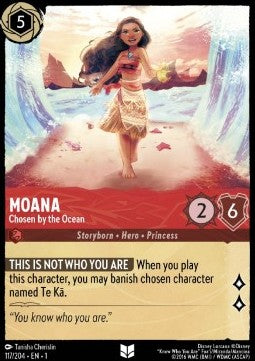 Vaiana - Vom Ozean auserwählt 1TFC-117 Uncommon Near Mint Englisch Foil