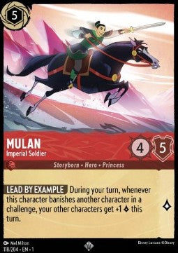 Mulan - Kaiserliche Soldatin (V.1) 1TFC-118 Super Rare Excellent Deutsch Foil