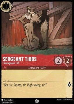 Sergeant Tibs - Mutige Katze 1TFC-124 Common Boosterfrisch Deutsch