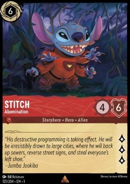 Stitch - Scheusal 1TFC-125 Rare Near Mint Deutsch Foil