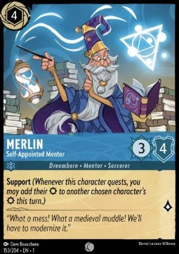 Merlin - Selbsternannter Mentor 1TFC-153 Common Boosterfrisch Deutsch