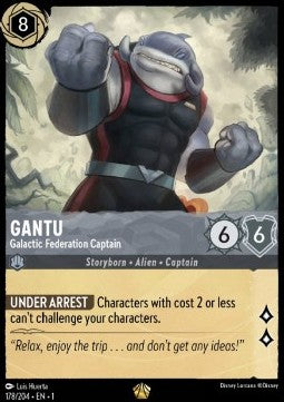Gantu - Kapitän der Galaktischen Föderation 1TFC-178 Legendary Boosterfrisch Deutsch Foil