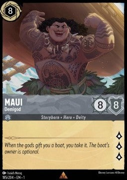 Maui - Halbgott 1TFC-185 Rare Near Mint Englisch