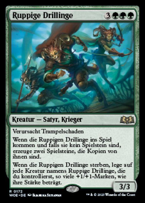 Ruppige Drillinge WOE-172 Rare Near Mint Deutsch
