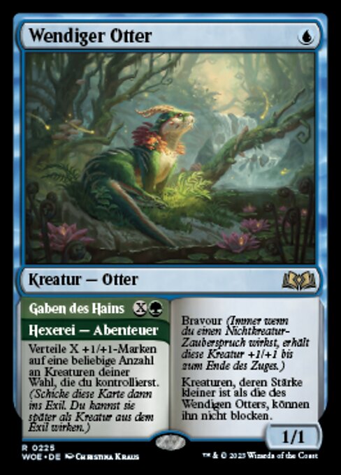 Elusive Otter // Gaben des Hains WOE-225 Rare Excellent Deutsch