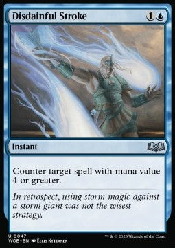 Disdainful Stroke WOE-47 Uncommon Near Mint Englisch Foil