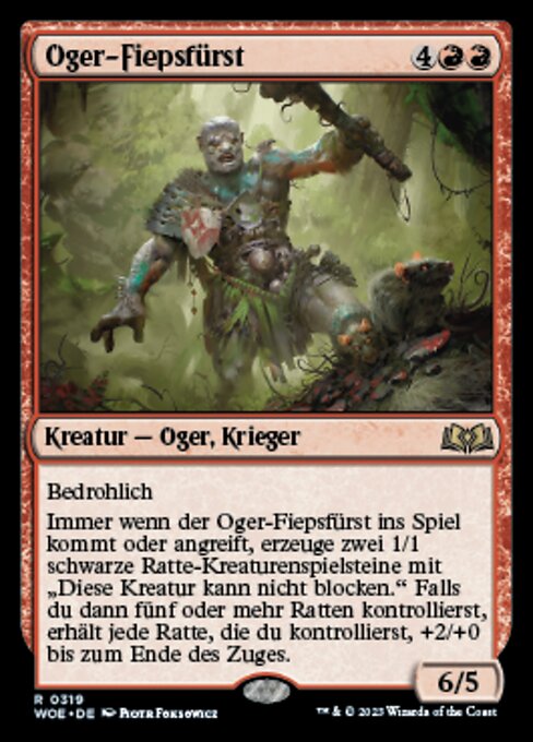 Ogre Chitterlord (V.1) XWOE-319 Rare Near Mint Deutsch