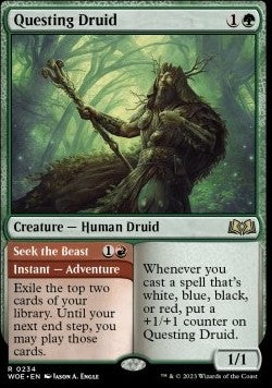 Questing Druid // Suche nach dem Tier WOE-234 Rare Near Mint Englisch