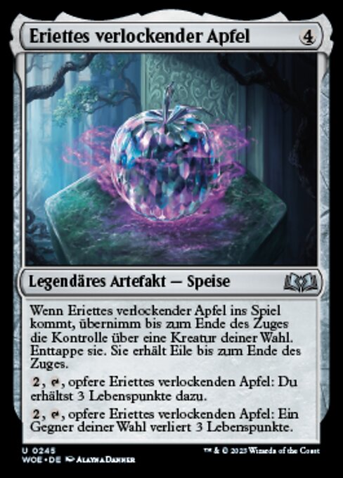 Eriettes verlockender Apfel WOE-245 Uncommon Excellent Deutsch Foil
