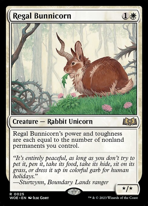 Regal Bunnicorn WOE-25 Rare Near Mint Englisch Foil