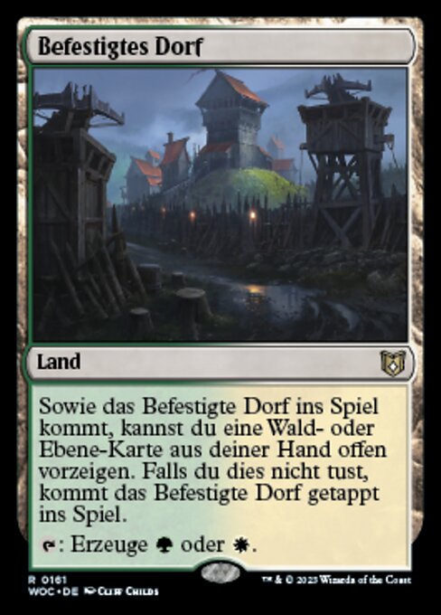Befestigtes Dorf WOC-161 Rare Near Mint Deutsch