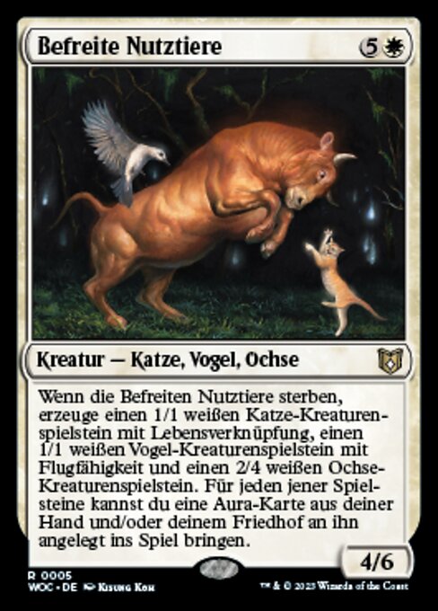 Befreite Nutztiere WOC-5 Rare Excellent Deutsch