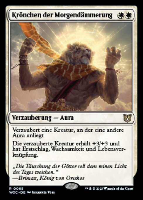 Krönchen der Morgendämmerung WOC-65 Rare Near Mint Deutsch