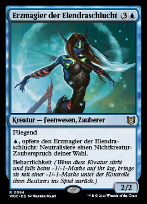 Erzmagier der Elendraschlucht WOC-94 Rare Near Mint Deutsch