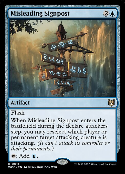 Misleading Signpost WOC-11 Rare Near Mint Englisch