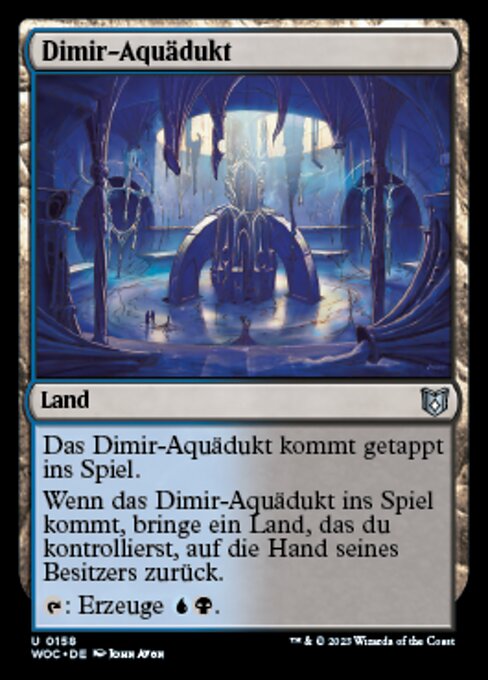 Dimir-Aquädukt WOC-158 Uncommon Excellent Deutsch