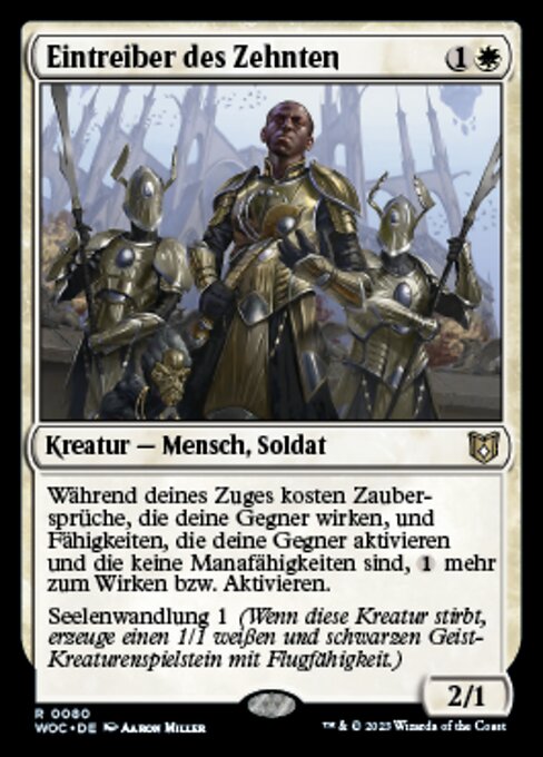 Eintreiber des Zehnten WOC-80 Rare Near Mint Deutsch