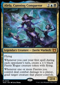 Alela, Cunning Conqueror WOC-3 Mythic Near Mint Englisch Foil