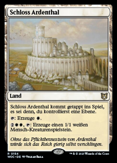 Schloss Ardenthal WOC-154 Rare Near Mint Deutsch