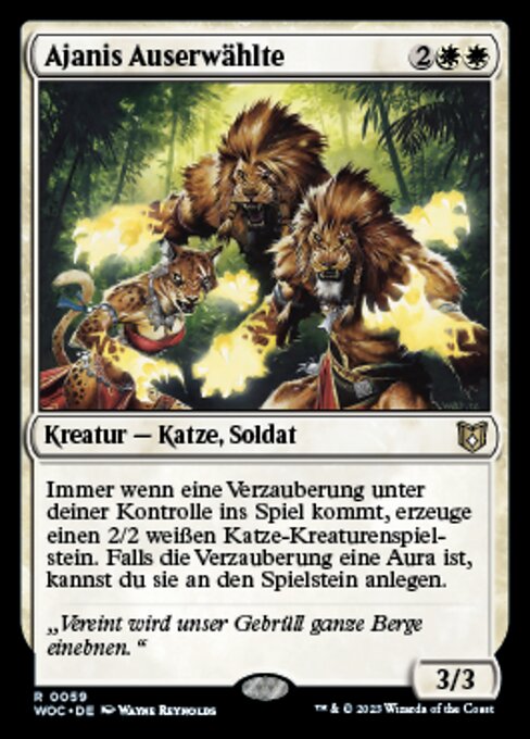 Ajanis Auserwählte WOC-59 Rare Played Deutsch