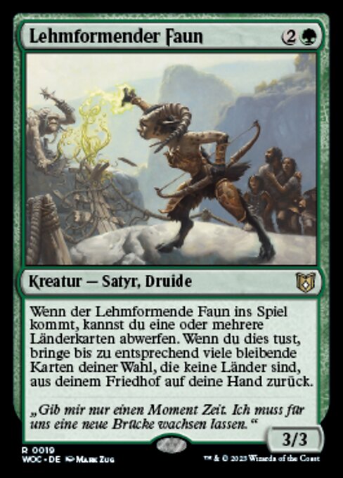 Lehmformender Faun WOC-19 Rare Excellent Deutsch