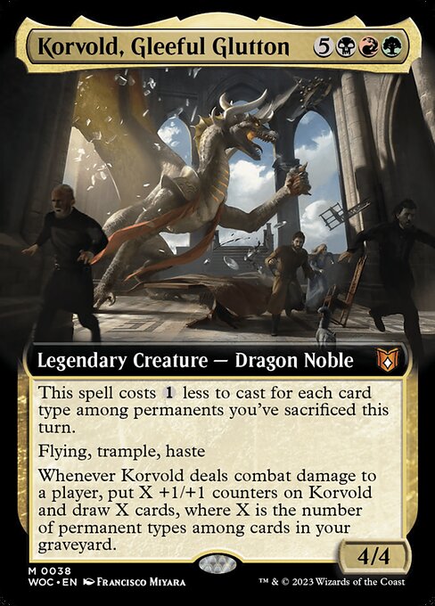 Korvold, Gleeful Glutton XWOC-38 Mythic Near Mint Englisch
