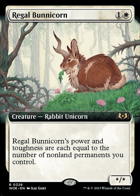 Regal Bunnicorn XWOE-326 Rare Near Mint Englisch Foil