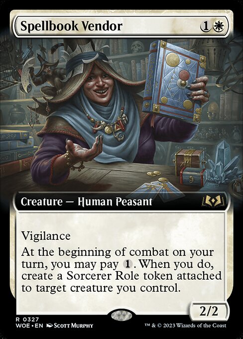 Spellbook Vendor XWOE-327 Rare Near Mint Englisch Foil