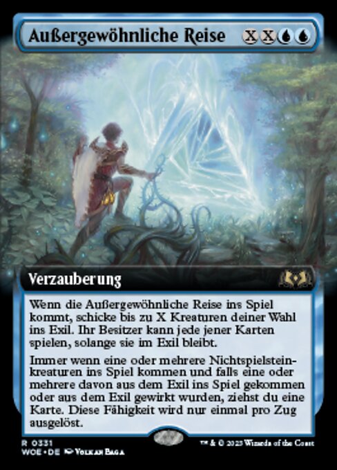 Außergewöhnliche Reise XWOE-331 Rare Excellent Deutsch Foil