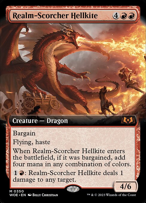 Realm-Scorcher Hellkite XWOE-350 Mythic Near Mint Englisch Foil