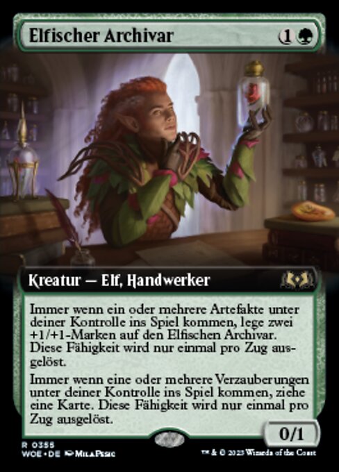 Elfischer Archivar XWOE-355 Rare Near Mint Deutsch