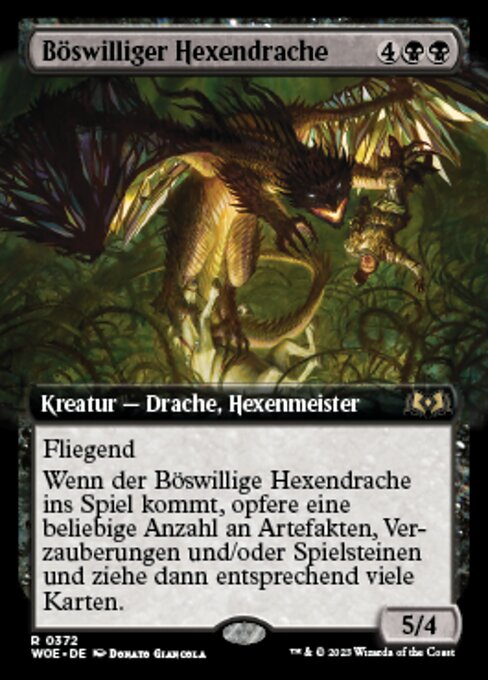 Malevolent Witchkite (V.2) XWOE-372 Rare Near Mint Deutsch