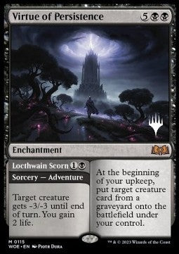 Virtue of Persistence // Locthwain Scorn PWOE-115 Mythic Near Mint Englisch