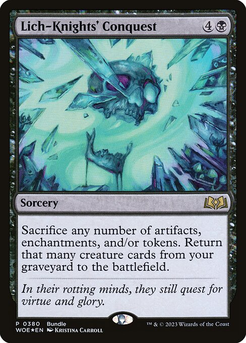 Lich-Knights' Conquest PWOE-380 Rare Excellent Englisch Foil