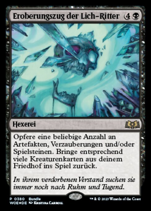 Eroberungszug der Lich-Ritter (V.3) PWOE-380 Rare Near Mint Deutsch Foil