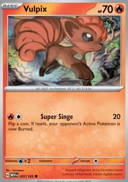 Vulpix MEW-037 Common Excellent Deutsch Reverse Holo