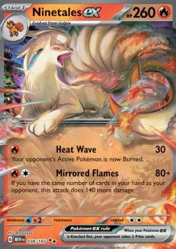 Ninetales ex MEW-038 Double Rare Near Mint Englisch