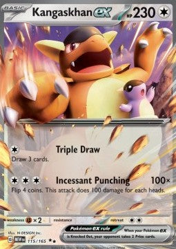 Kangaskhan ex MEW-115 Double Rare Near Mint Englisch