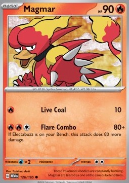 Magmar MEW-126 Common Good Deutsch Reverse Holo