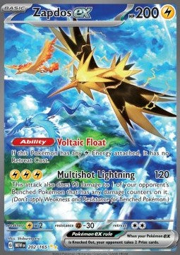 Zapdos ex MEW-202 Special Illustration Rare Near Mint Deutsch