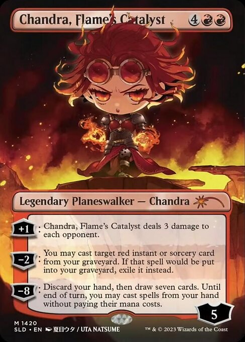 Chandra, Flame's Catalyst SLDLILEST-1420 Mythic Excellent Englisch Foil
