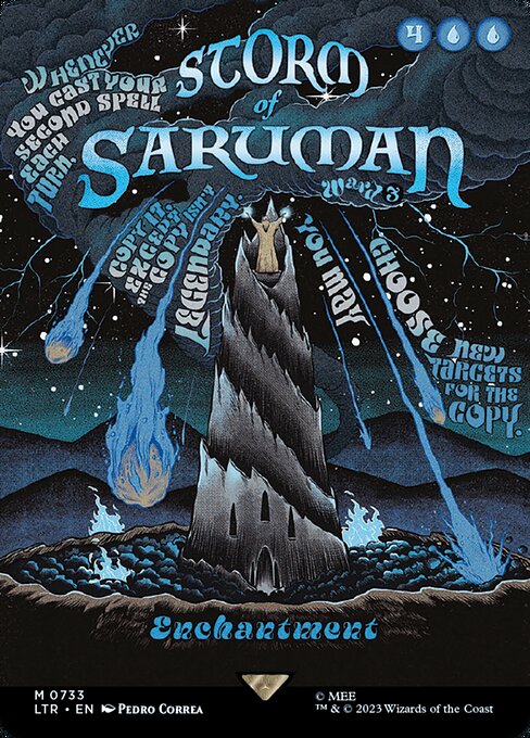 Storm of Saruman (V.3) LTRH-733 Mythic Near Mint Englisch Foil