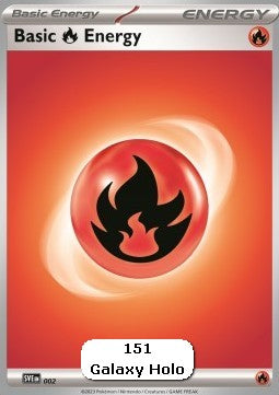 Fire Energy SVE-002 Holo Rare Excellent Englisch
