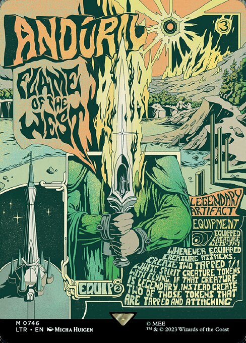 Andúril, Flamme des Westens (V.3) LTRH-746 Mythic Near Mint Englisch