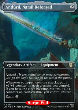 Andúril, Narsil Reforged (V.2) LTRH-535 Rare Near Mint Englisch Foil